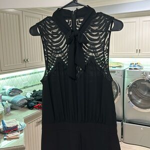 Laundry black jumpsuit. Black tie function appropriate